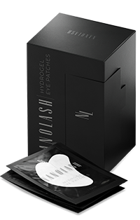 Augnplástrar úr vatnsleysanlegu efni fyrir augnháralengingar